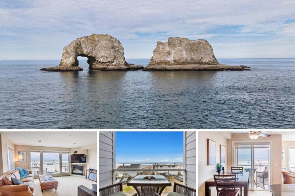 Rockaway Oceanview Condo,Steps To The Beach & Downtown,W&D, Wifi Rockaway Beach Extérieur photo